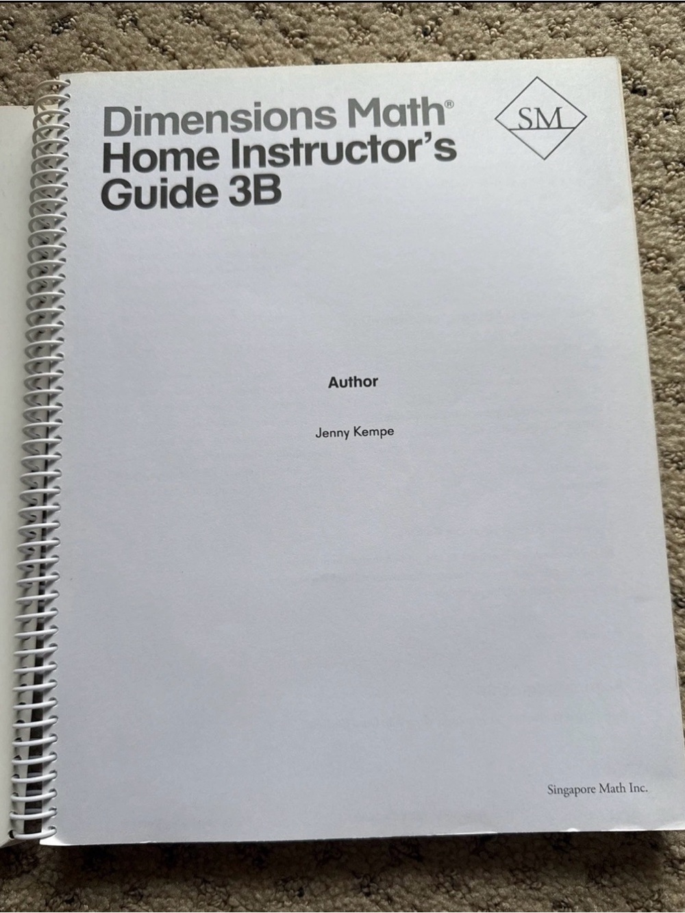 Dimensions Math Home Instructor’s Guide 3B - Picture 2 of 4